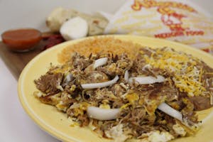 Order Machaca Plate food online from Alberto Mexican Food store, Covina on bringmethat.com