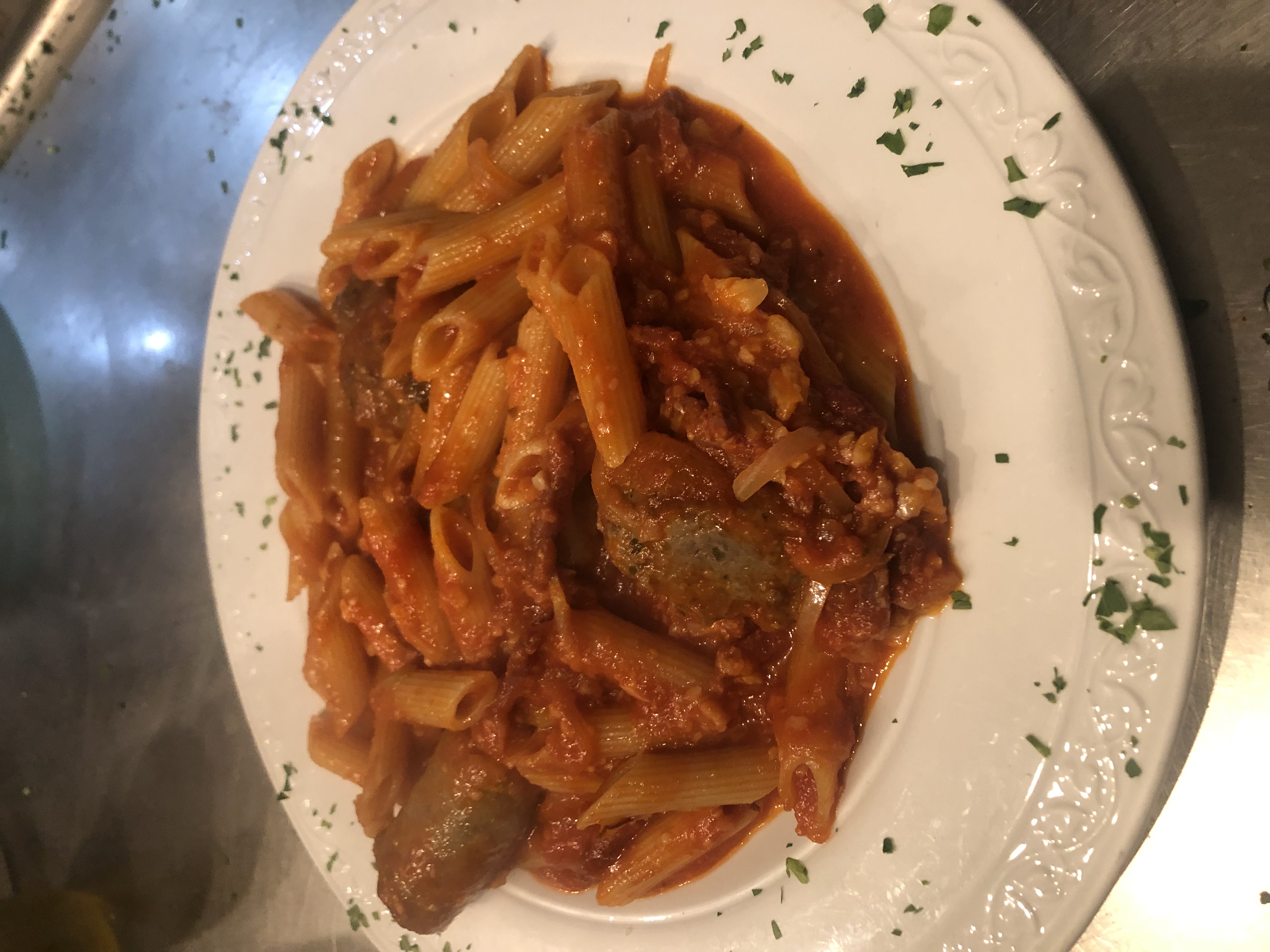 Order Penne Matriciana food online from Caro Mio Italian Restaurant store, Chicago on bringmethat.com