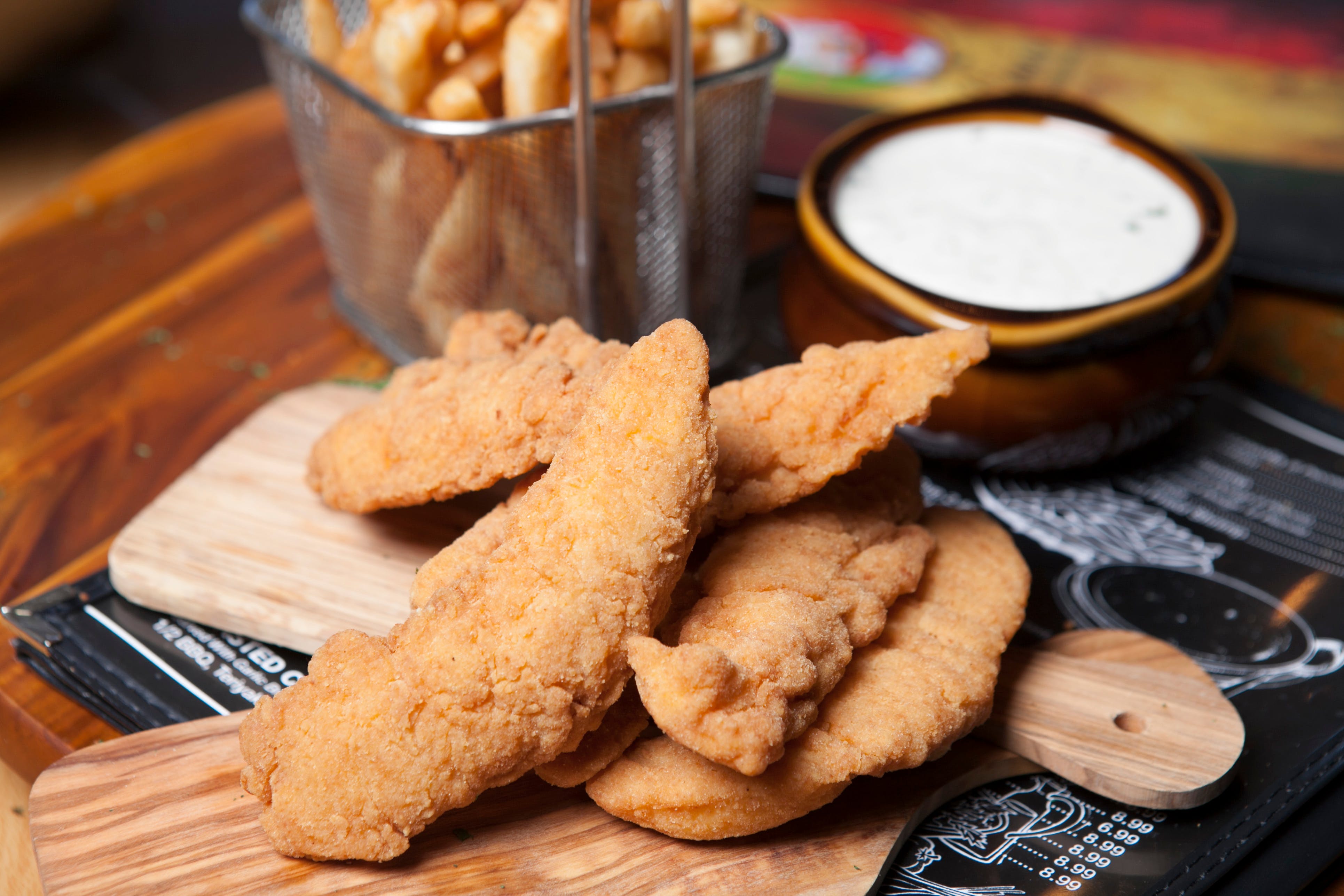 Order Chicken Fingers - 5 Pieces food online from Lino's Pizzeria and Italian store, North Las Vegas on bringmethat.com