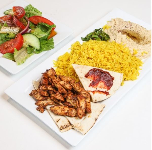 Order Shawarma Chicken food online from Dubai Mediterranean Restaurant & Bar store, Madison on bringmethat.com