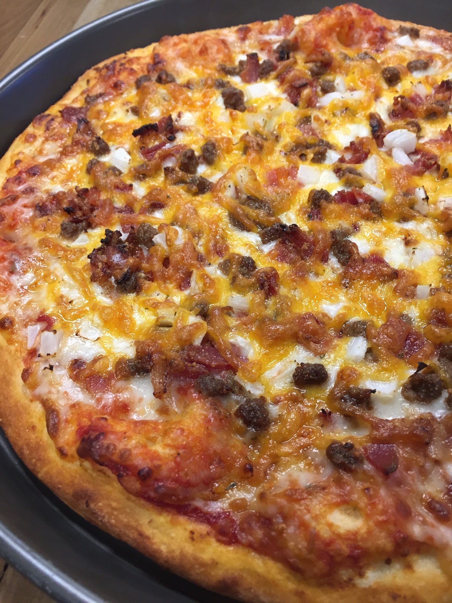 Order Bacon Double Cheeseburger Pizza food online from Gattitown Round Rock store, Round Rock on bringmethat.com