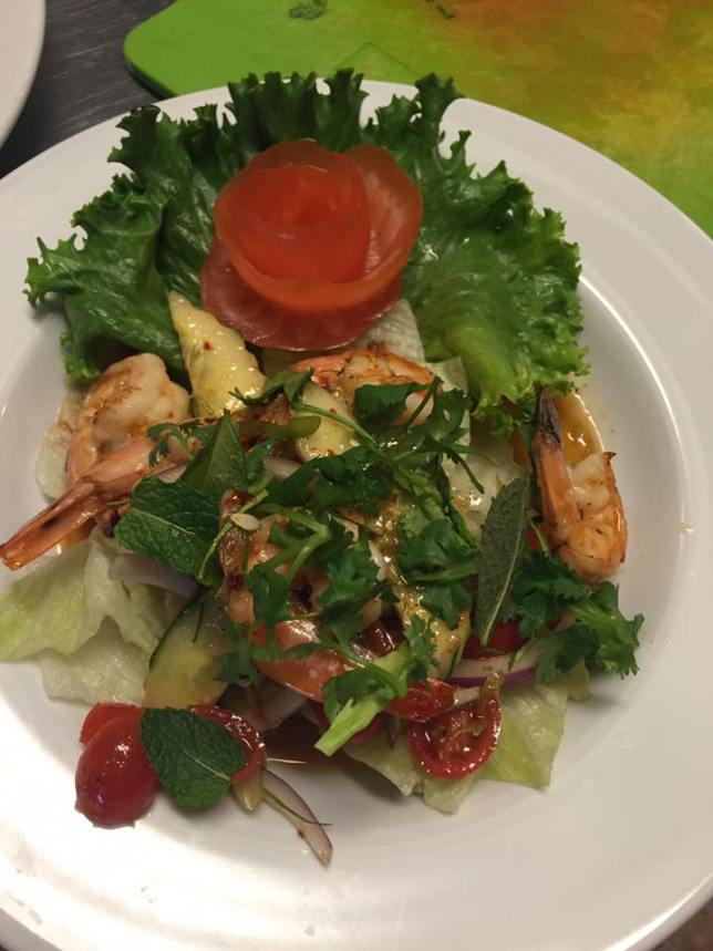 Order 18. Shrimp Salad  food online from Rum Thai Bistro store, Lincoln on bringmethat.com