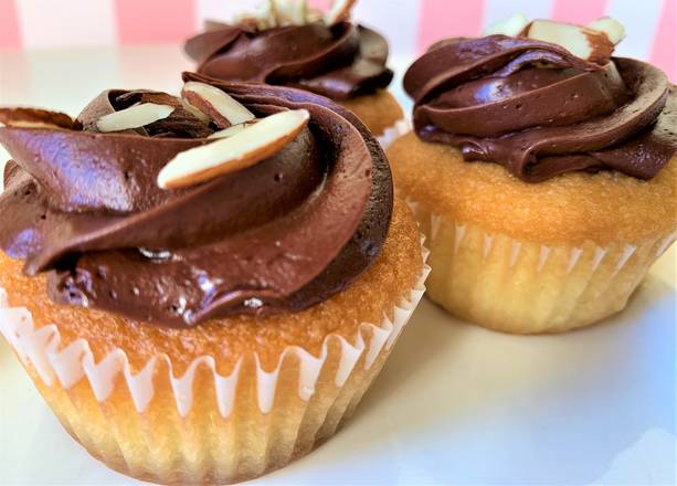 Order Almond-Chocolate Cupcake food online from Rum Cakes Factory store, Plano on bringmethat.com