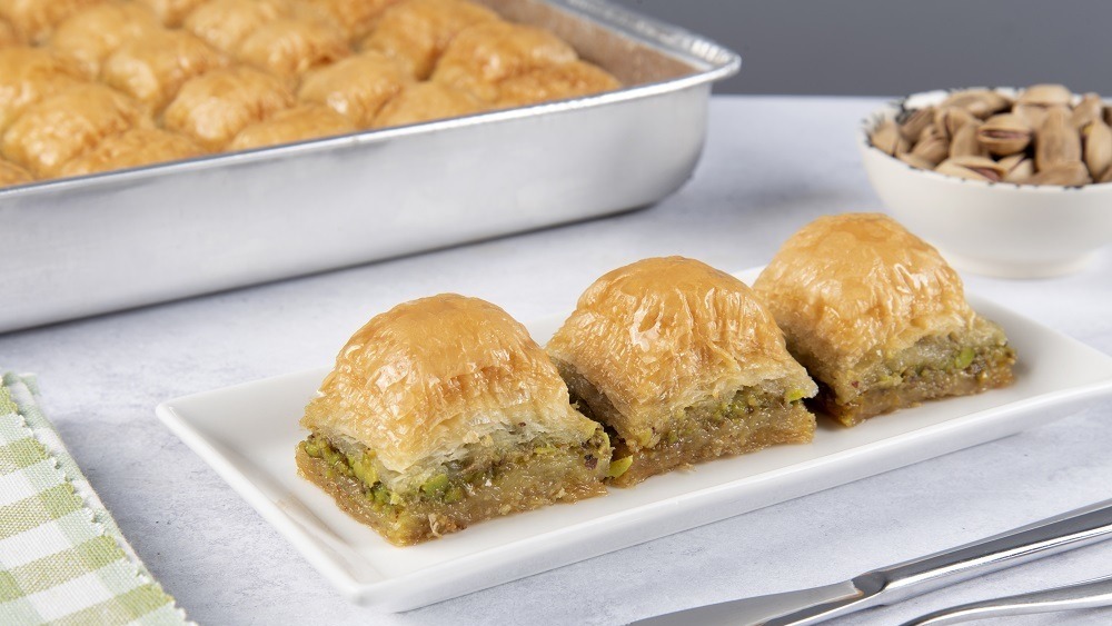 Order Baklava with Pistachio food online from Park Gyros store, San Francisco on bringmethat.com