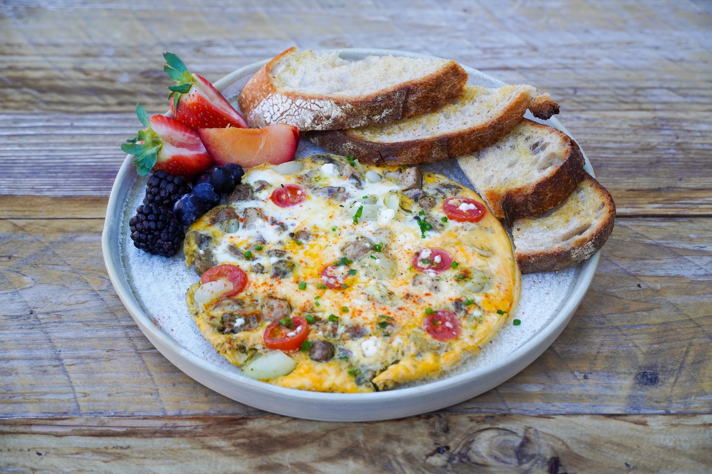 Order Veggie Scramble food online from Foreigner store, San Mateo on bringmethat.com