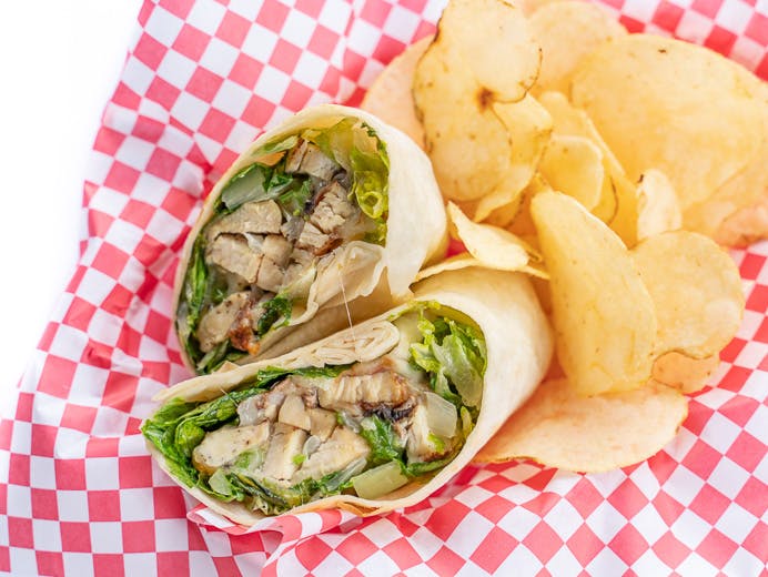 Order Chicken Caesar Wrap - Wrap food online from Chicho's Pizza store, Chesapeake on bringmethat.com