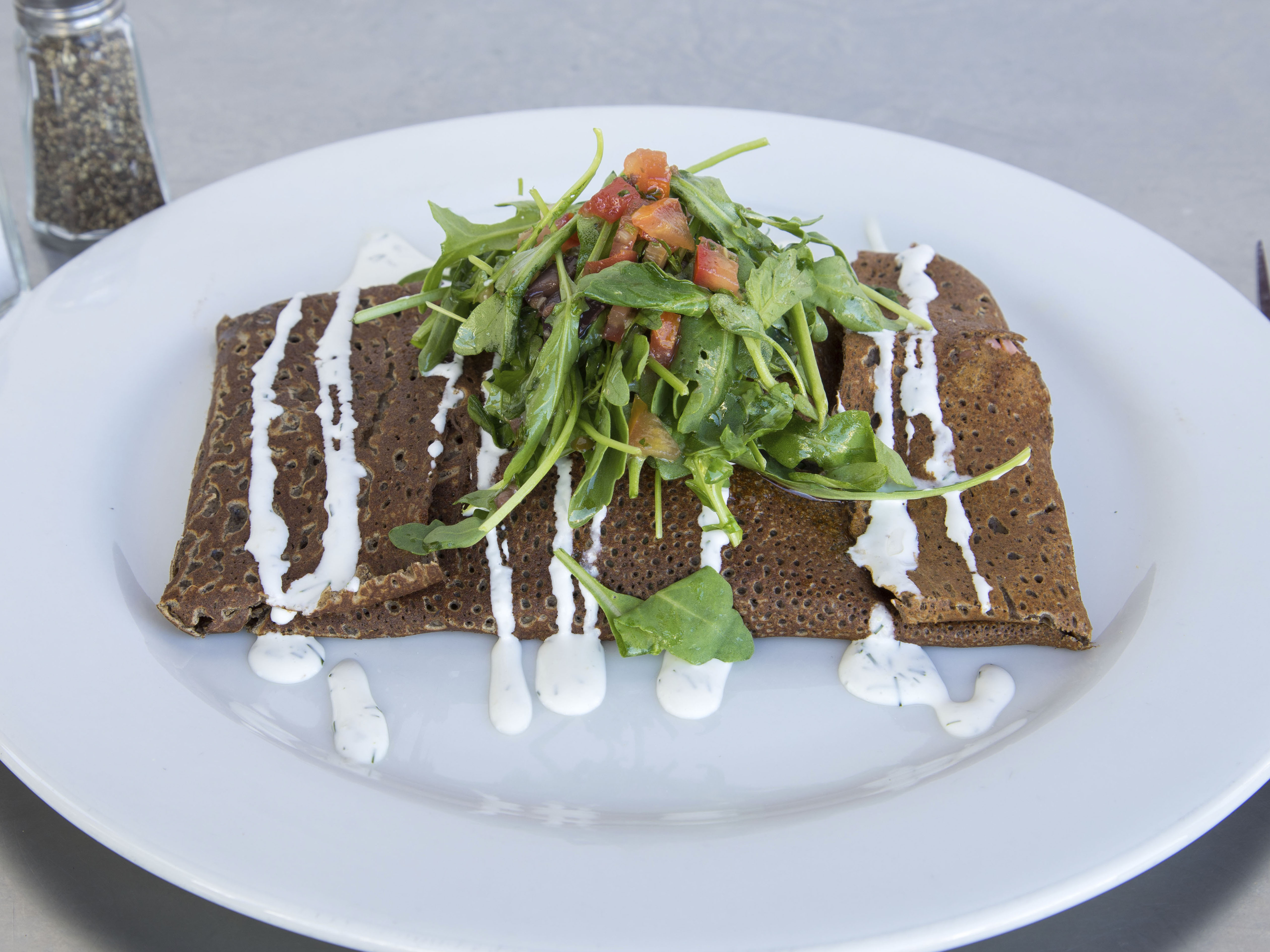 Order Smoked Salmon Crepe food online from Chez Maman East store, San Francisco on bringmethat.com