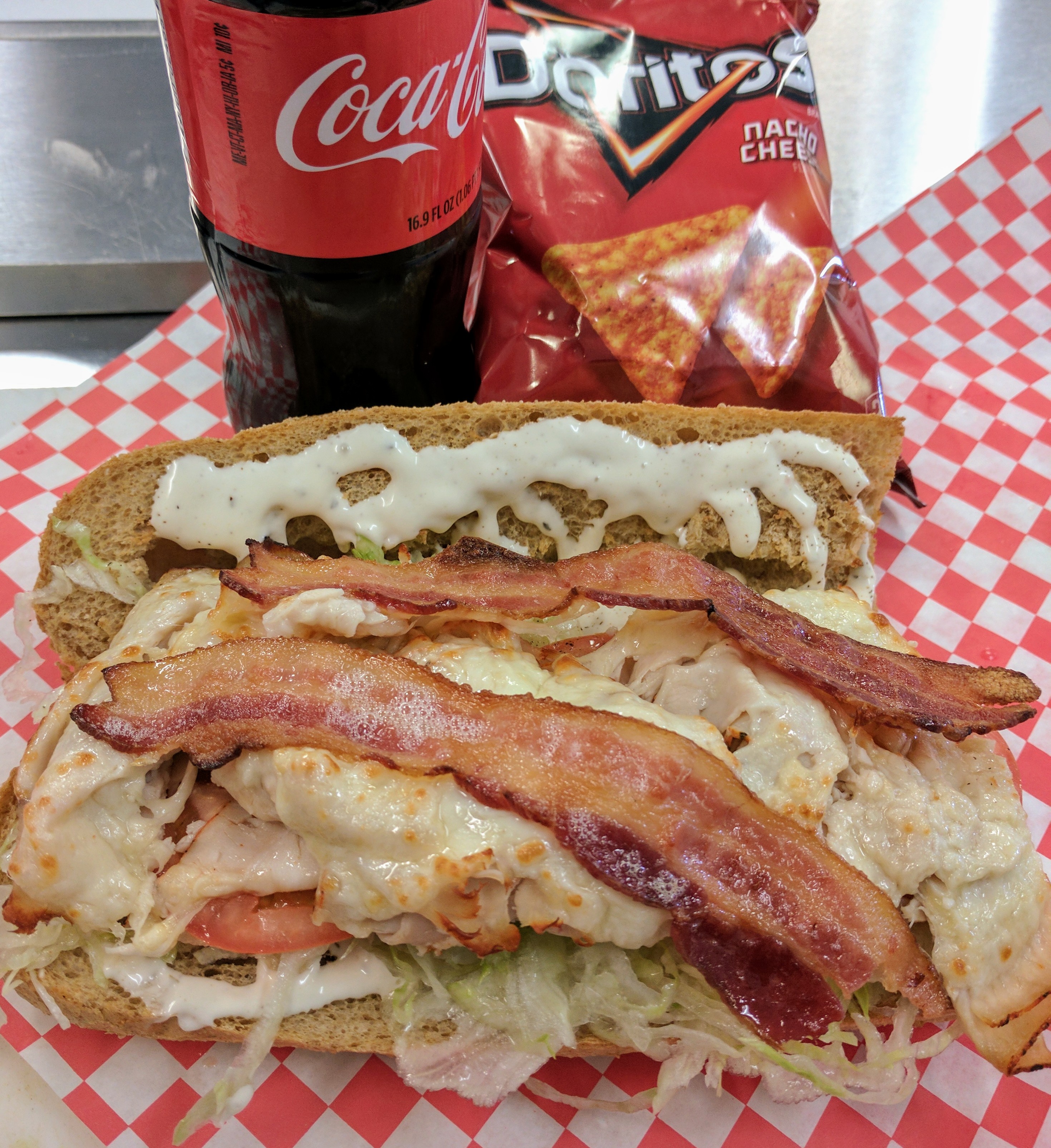 Order Turkey Bacon Ranch Club food online from A Brother's Deli store, Denver on bringmethat.com