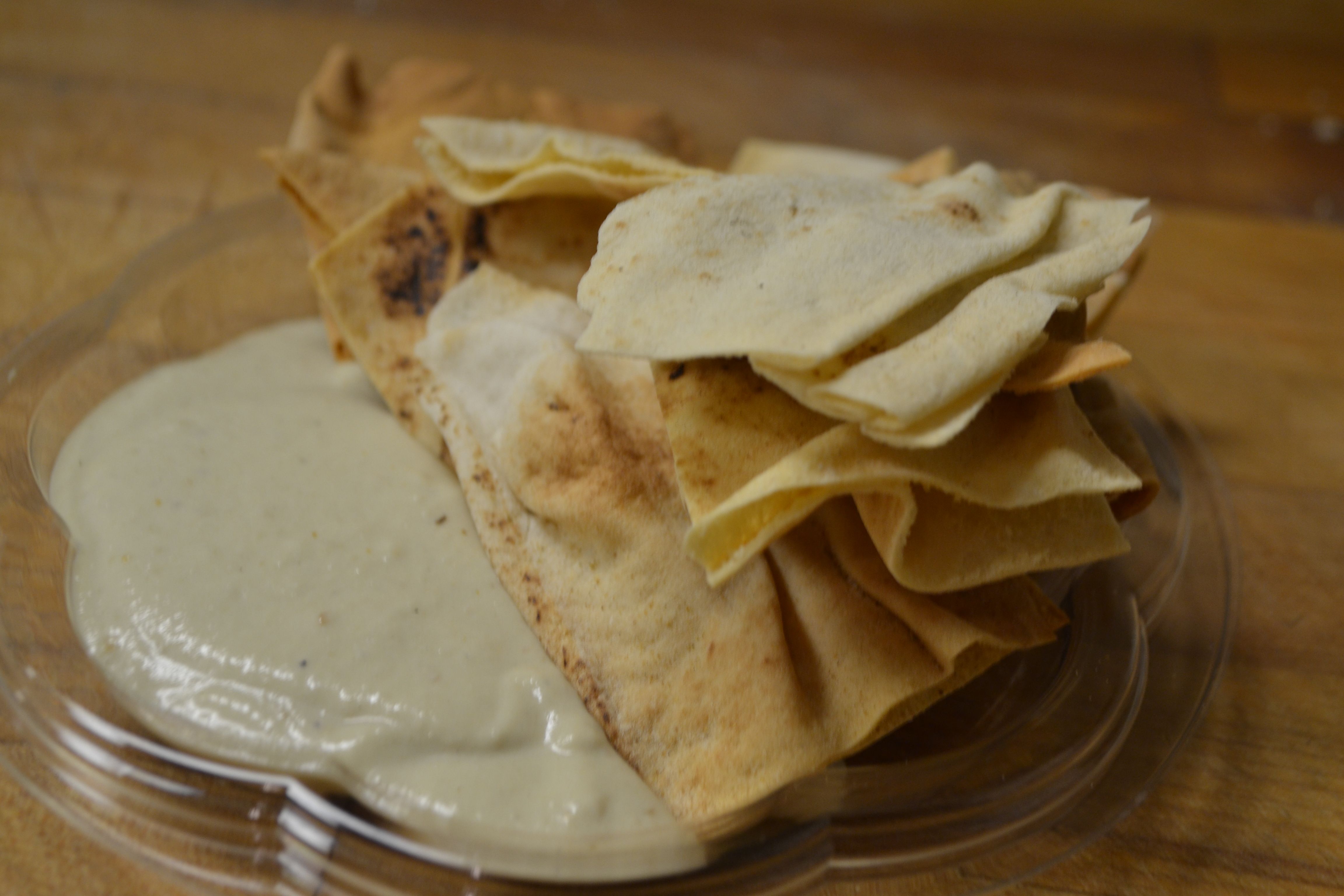 Order Baba Ghanoush ＆ Pita Chips food online from Grk Greek Kitchen store, Chicago on bringmethat.com