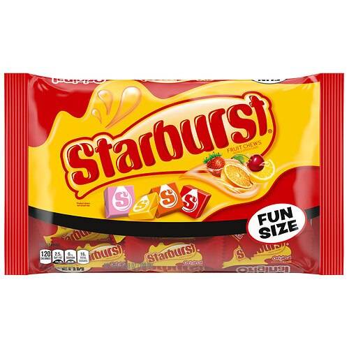 Order Starburst Original Fruit Chews Fun Size, Chewy Halloween Candy Original - 10.58 oz food online from Walgreens store, Loudonville on bringmethat.com