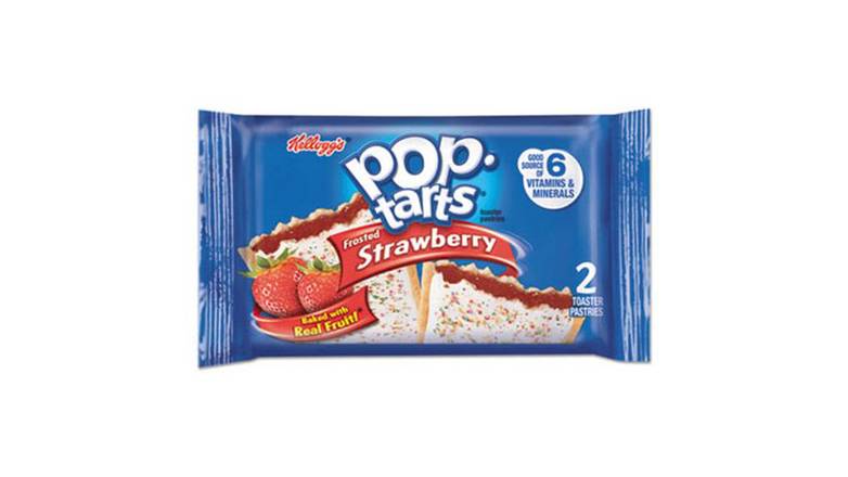 Order Pop Tarts Frosted Strawberry Pastries 2 Count food online from Route 7 Food Mart store, Norwalk on bringmethat.com
