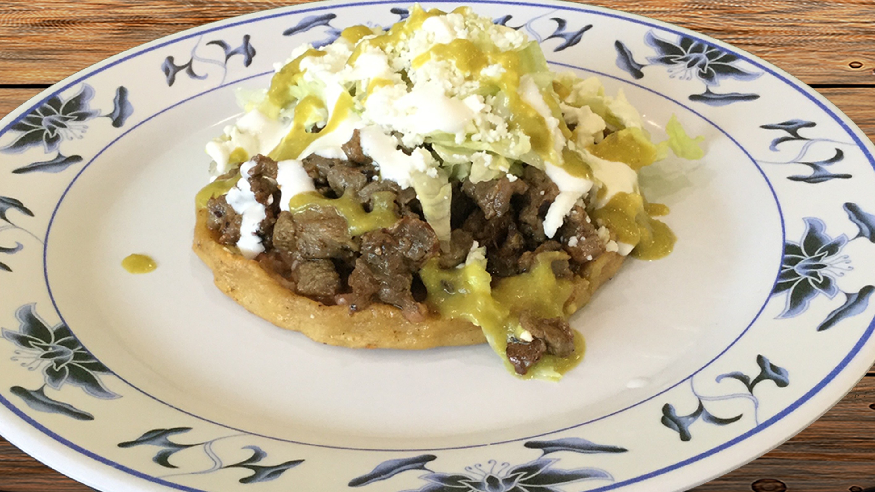 Order Sope with Guiso food online from Tamales Dona Tere store, Houston on bringmethat.com