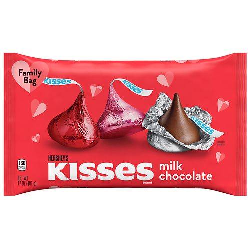 Order Hershey's Candy, Valentine's Day, Family Bag Milk Chocolate - 17.0 oz food online from Walgreens store, Walkertown on bringmethat.com