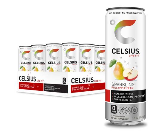 Order Celsius /Sparkling Water -Apple Pear  food online from Abc Discount Store store, San Diego on bringmethat.com