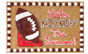 Order Let's Kickoff the Season Football - S3510 food online from Cookie Co store, Longview on bringmethat.com