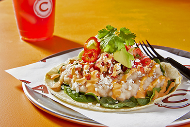 Order White Bean Taco food online from C Casa store, Napa on bringmethat.com