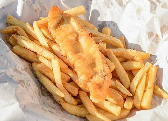 Order Fish & Chips Sandwich food online from Dirty Burger store, Lake Elsinore on bringmethat.com