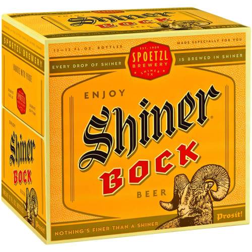 Order Shiner · Beer (12 x 12 fl oz) bottles  food online from D & B Liquor store, Olmos Park on bringmethat.com