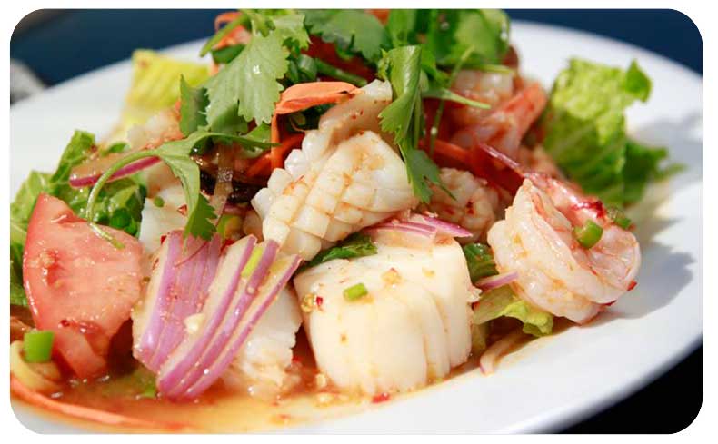 Order Seafood Salad food online from Thai Fiesta Cafe store, Paramount on bringmethat.com