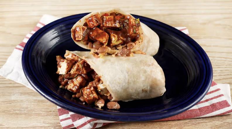 Order Mole Tofu Burritos (Vegan) food online from Papalote Mexican Grill store, SF on bringmethat.com