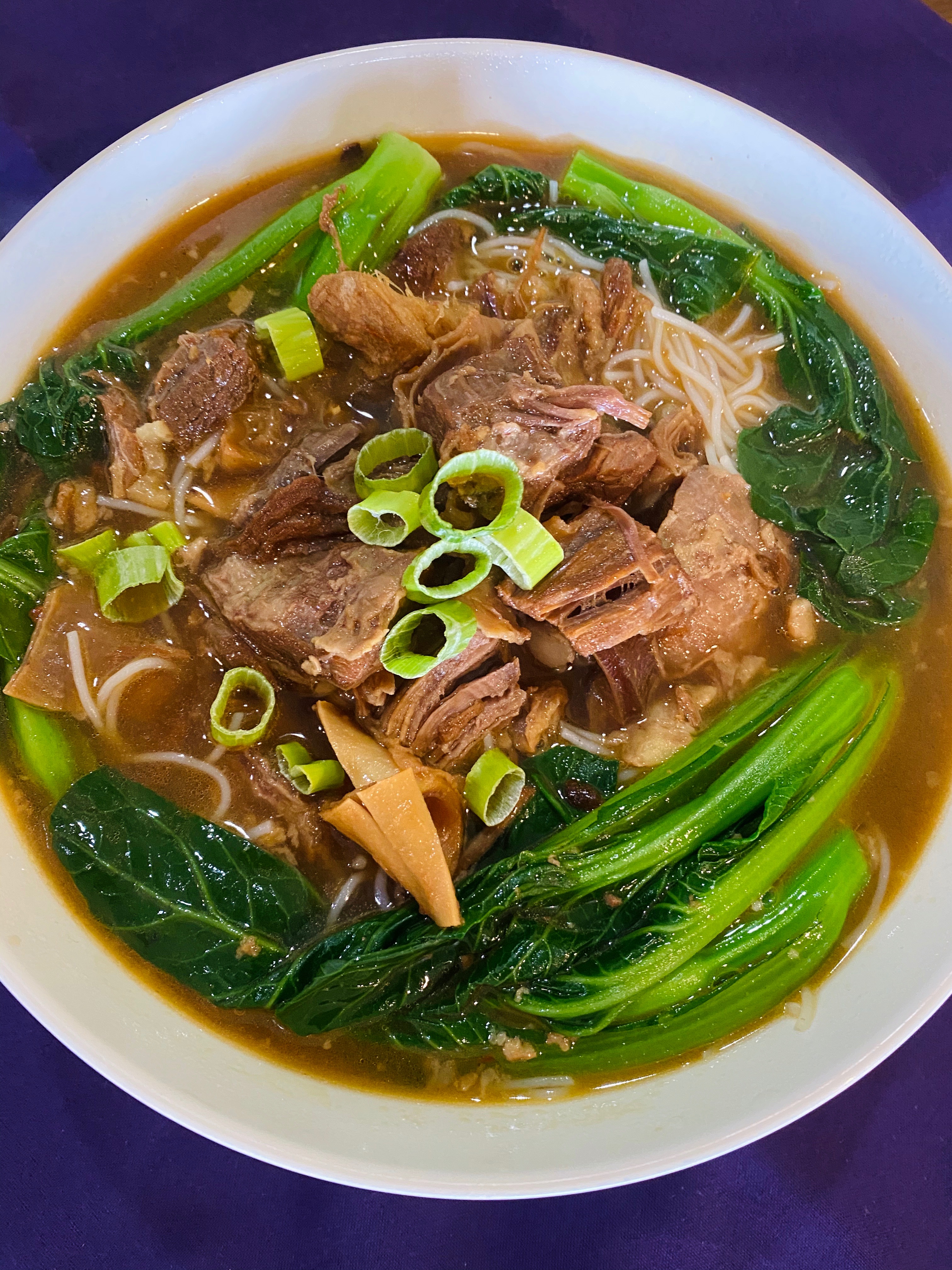 Order 川 味 牛 筋 湯 粉 / 面 /Sichuan Flavor Beef Brisket Noodle Soup food online from Chao Zhou Restaurant store, Madison Heights on bringmethat.com