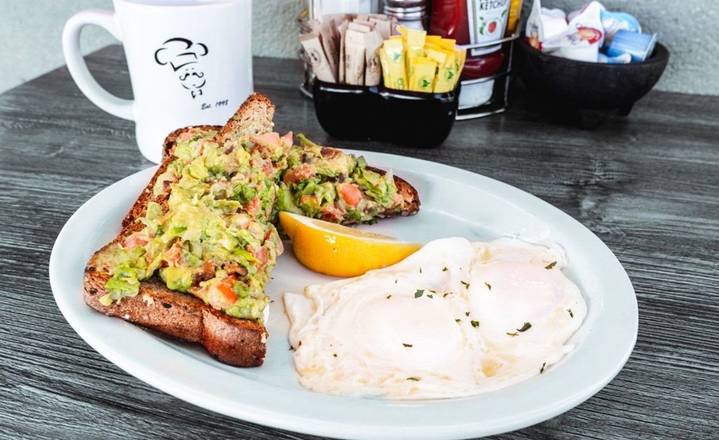 Order BLT Avocado Toast - OO food online from Biscuits Cafe store, Glendale on bringmethat.com