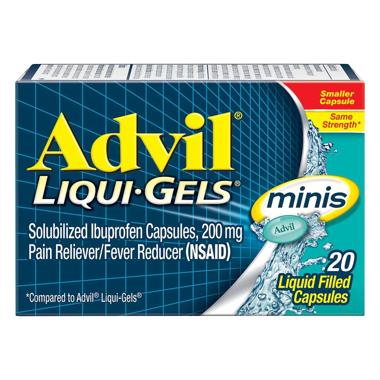 Order advil liquid gels 20 liquid capsuls  food online from Seagirt market & deli store, Far Rockaway on bringmethat.com