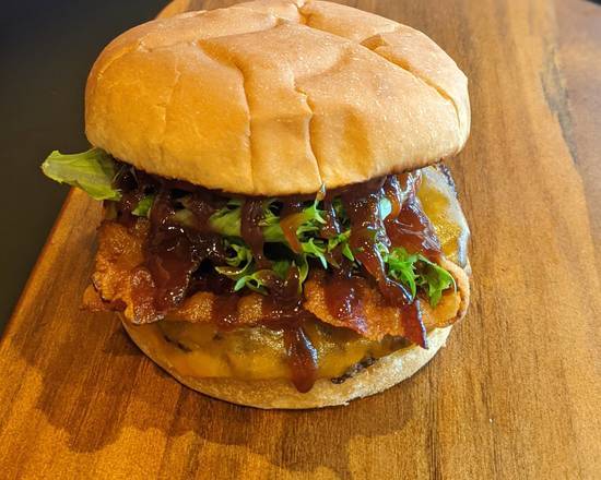 Order Regular BBQ Burger food online from 418 Burgers store, Highland Park on bringmethat.com