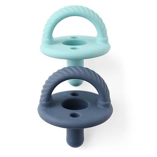 Order Itzy Ritzy® Sweetie Soother™ 2-Pack Silicone Pacifier in Robin's Egg food online from Bed Bath & Beyond store, Lancaster on bringmethat.com