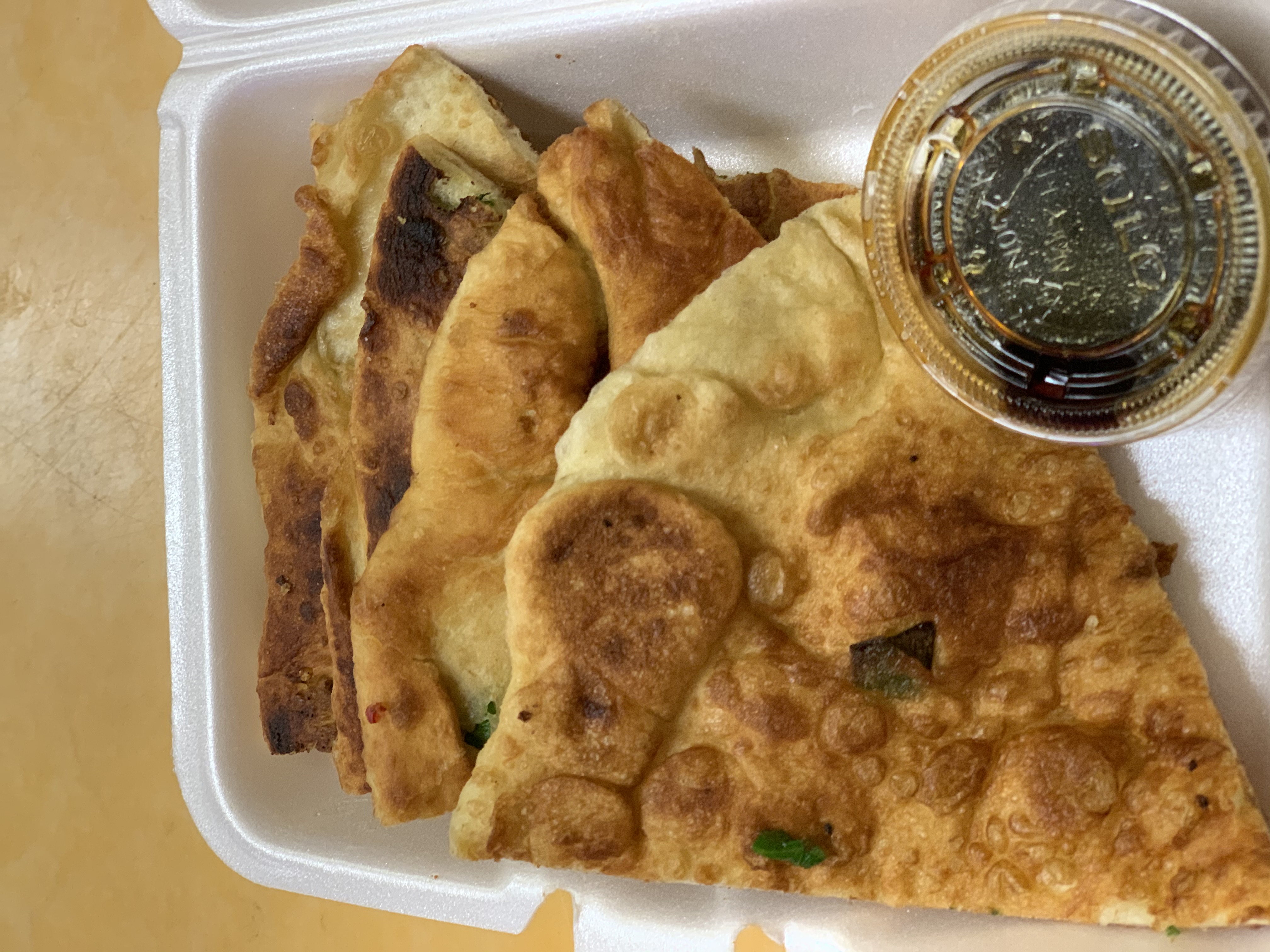 Order 16. Scallion Pancake 葱油饼 food online from Sheng Garden Chinese Restaurant store, Teaneck on bringmethat.com