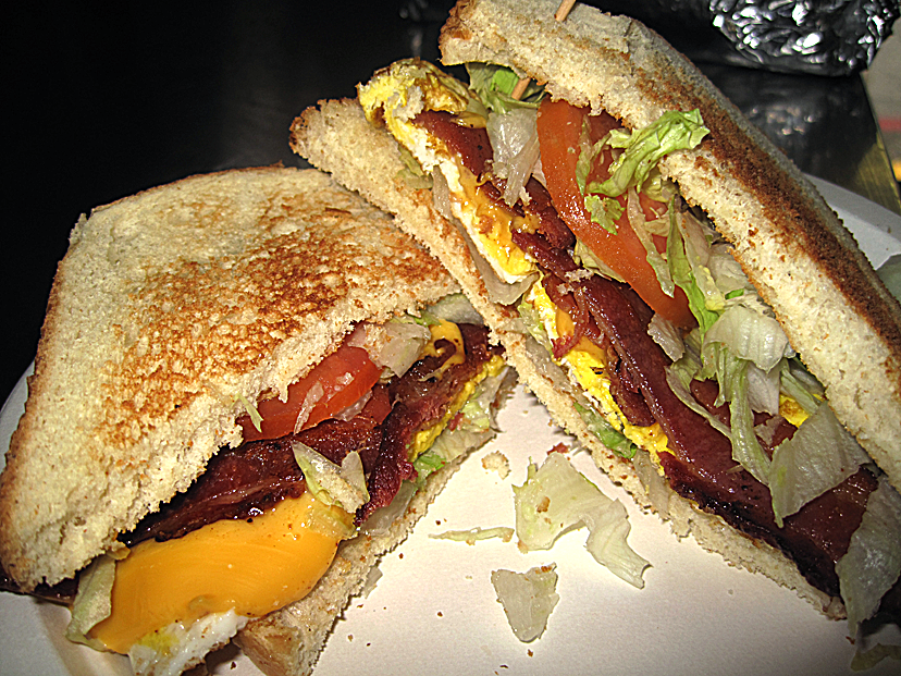Order BLTE Sandwich food online from Kelly Deli store, Colma on bringmethat.com