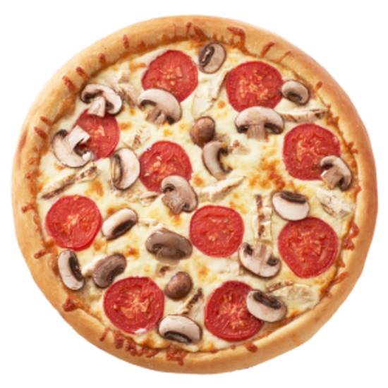 Order Chicken Alfredo Pizza (Small) food online from Dolly's Pizza store, Commerce Charter Township on bringmethat.com