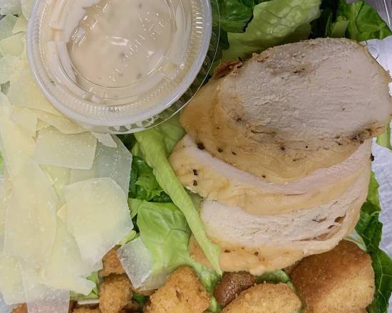 Order Chicken Ceasar salad LG food online from L'Artisan Cafe &amp; Bakery store, Providence on bringmethat.com
