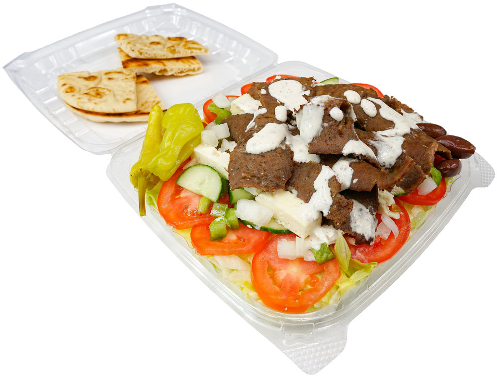 Order Gyro Salad food online from Sandwich Castle store, Chicago on bringmethat.com