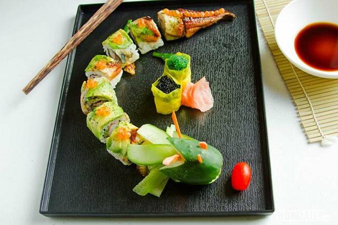 Order 2.Jade Dragon Roll food online from Style Sushi store, Union on bringmethat.com