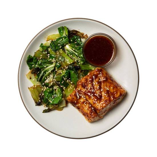 Order Korean BBQ Glazed Cod with Ginger Grilled Bok Choy  food online from Snap Kitchen store, Dallas on bringmethat.com