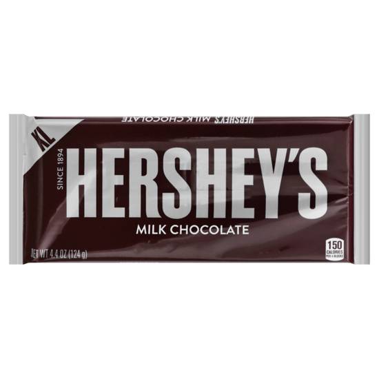Order HERSHEYS XL Milk Chocolate Bar 4.4oz food online from Caseys Carry Out Pizza store, Seymour on bringmethat.com