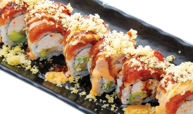 Order Fire roll - Raw food online from Oki Japanese Grill store, Plano on bringmethat.com