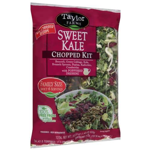 Order Taylor Farms · Sweet Kale Chopped Kit Family Size (23 oz) food online from Albertsons store, Bakersfield on bringmethat.com