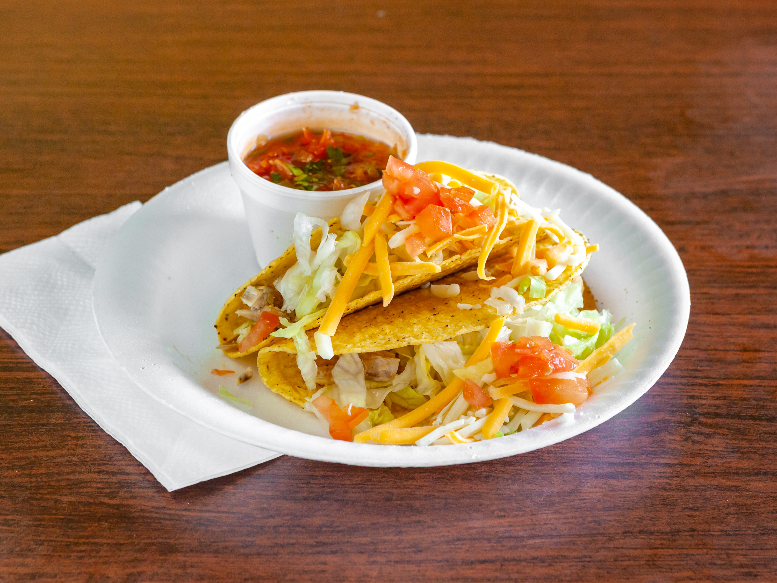 Order Hard Taco food online from El Pollo Dorado store, Bellflower on bringmethat.com