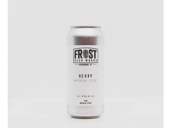 Order Frost Beer Works Heavy Imperial Stout - 4x 16oz Cans food online from Magothy Wine & Spirits store, Severna Park on bringmethat.com