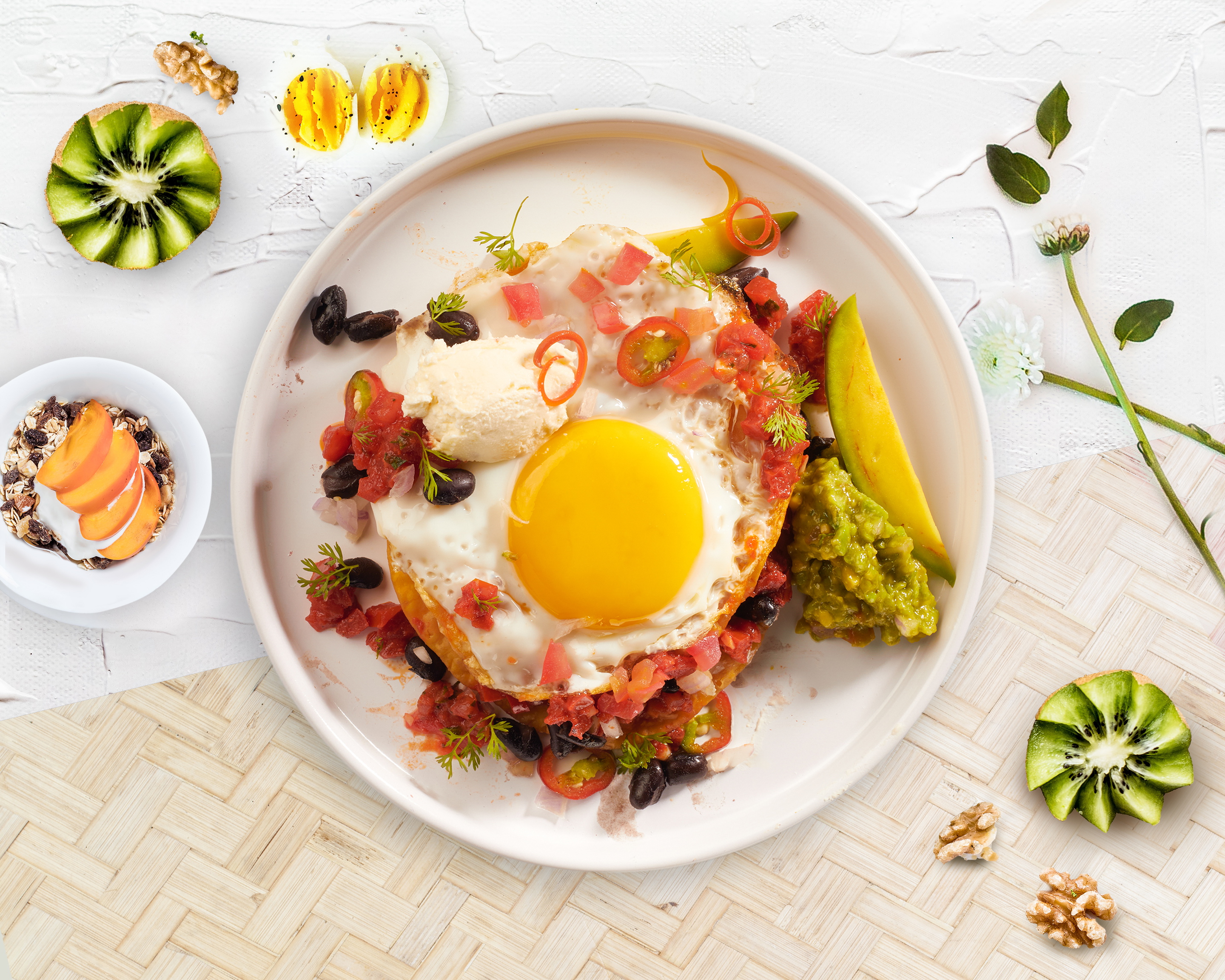 Order Raunchy Huevos Rancheros  food online from First Meal First store, Armonk on bringmethat.com