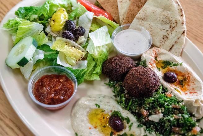 Order Vegetarian Plate food online from Mediterranean Grill store, Athens on bringmethat.com
