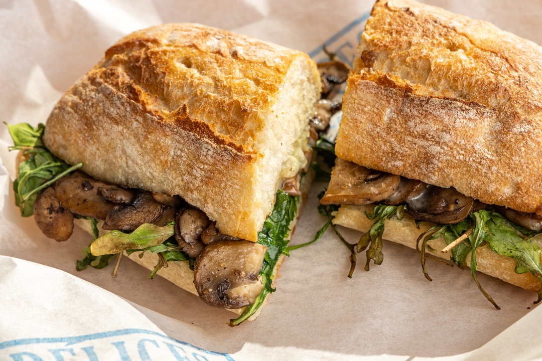 Order Roasted Mushroom Melt food online from Aux Delices store, Darien on bringmethat.com
