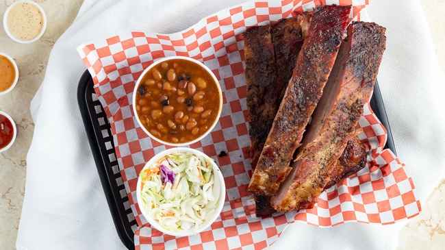 Order Half Rack Ribs food online from Smokehouse Bbq And Burgers store, Orem on bringmethat.com
