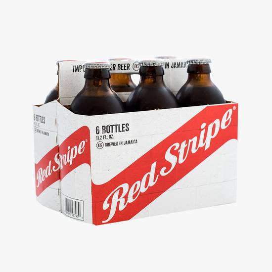 Order Red Stripe 6 Pack Bottles food online from Liquor Wine & Beer World store, Santa Monica on bringmethat.com