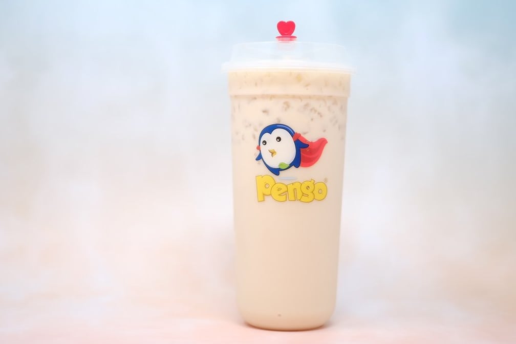 Order Jasmine Milk Tea food online from Pengo Drink Station store, Lake Forest on bringmethat.com