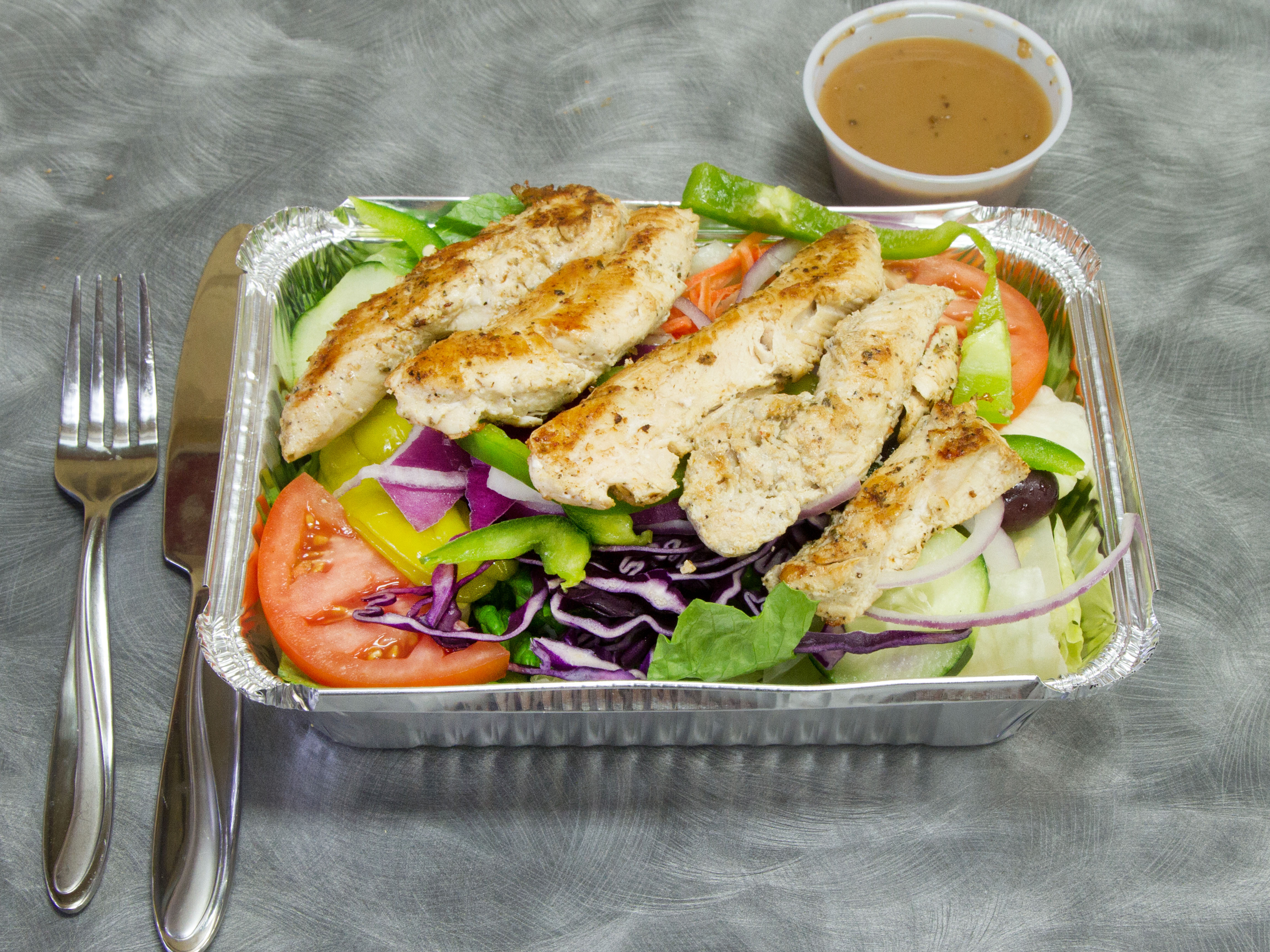 Order Grilled Chicken Salad food online from Rome pizza (catering) store, Boston on bringmethat.com