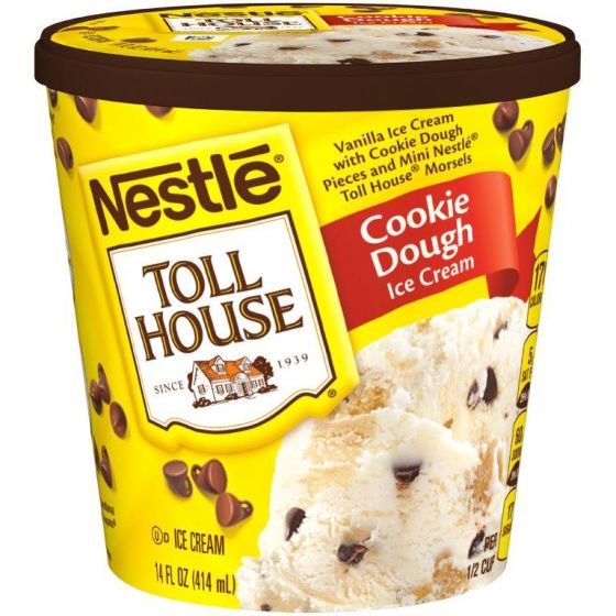 Order 14oz Grand Tollhouse Cookie Dough Ice Cream food online from Checkout Food Stores #69 store, Spring on bringmethat.com