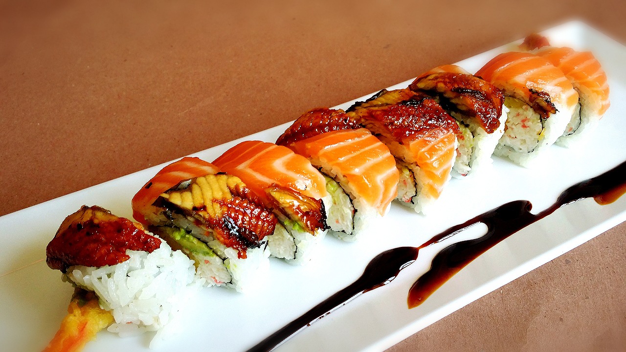Order TR12. Energy Roll food online from Hoshi Sushi store, Fullerton on bringmethat.com